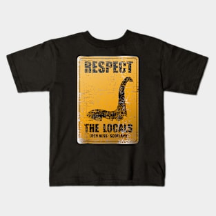 Loch Ness, Scotland, Nessie, Respect the Locals Kids T-Shirt